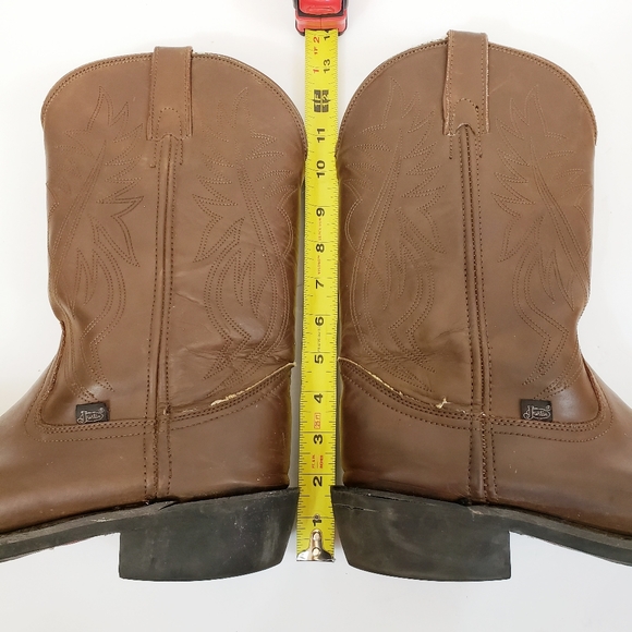 Justin Boots Farm & Ranch Cowboy Western boots 11D - Picture 4 of 8